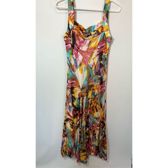 Dolce Vita Women's Floral Sleeveless Fit & Flare Dress Multicolor Size Medium - Picture 1 of 8